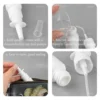5PCS 10ml-60ml Empty Nasal Spray Pump White Plastic Spray Bottles Mist Nose Refillable Bottle Packaging Accessories 3
