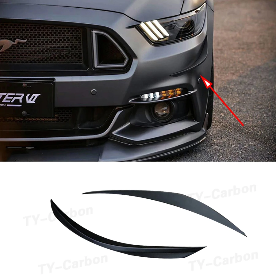 

Разветвители для переднего бампера Ford Mustang GT V8 V6 MP Style 2015 - 2017
