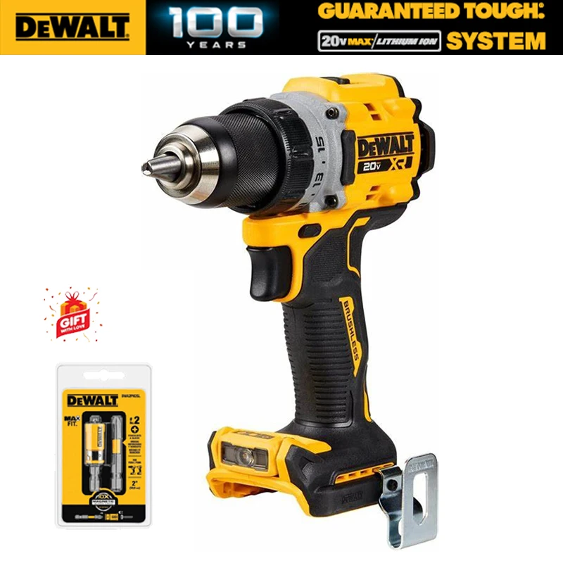 

DEWALT DCD800 1/2 дюйма, бесщеточная компактная дрель, только дрель/привод, ручная дрель, набор Dewalt 20 в XR, беспроводные электроинструменты