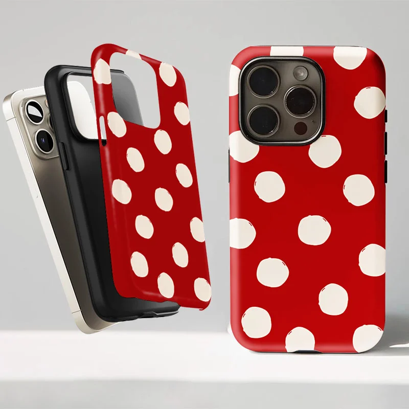 Stylish Shockproof Phone Case with INS Grid Pattern & Cute Flower Design