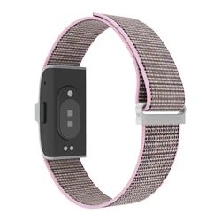 Breathable Nylon Biceps Strap for Hume Health Band - Soft Adjustable Replacement Wristband (Pink sand)
