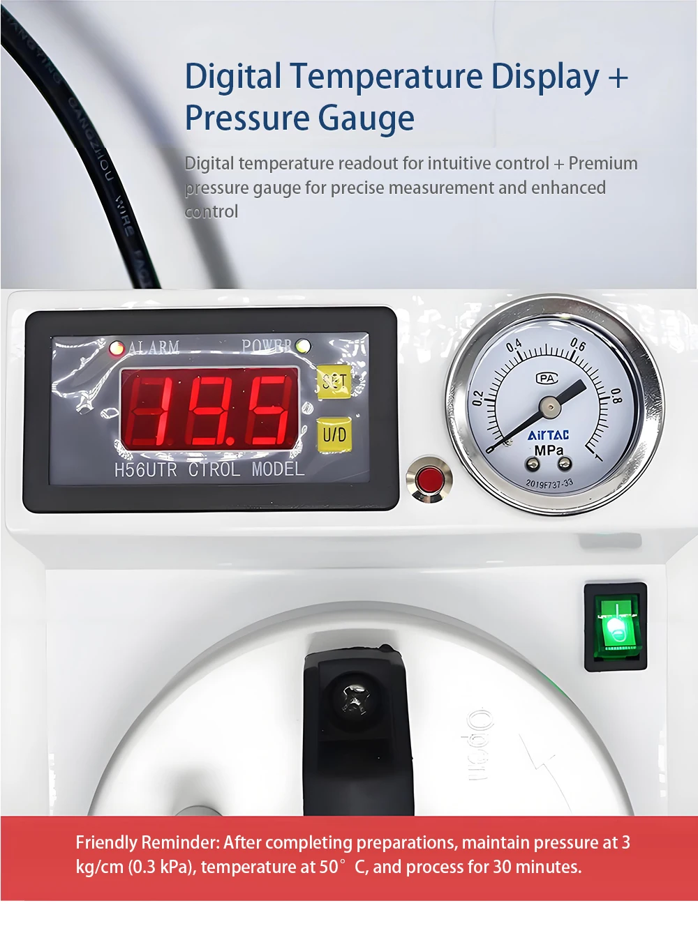 Dental Pressure Polymerizer Lab‑use Denture Processing Machine Dental Injection