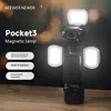 NEEWER Fill Light For DJI Pocket3 Sports Camera Light Custom Magnetic 2800k-6500k Pocket3 Camera Fill Light 1