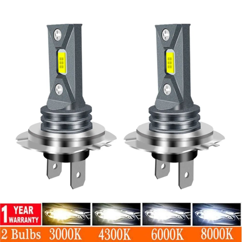 

New Csp H4 H11 H7 LED Car Headlight Bulbs Conversion High Low Beam H8 9005 9006 HB3 HB4 Car Lamps 80W 20000LM 6000K 4300K