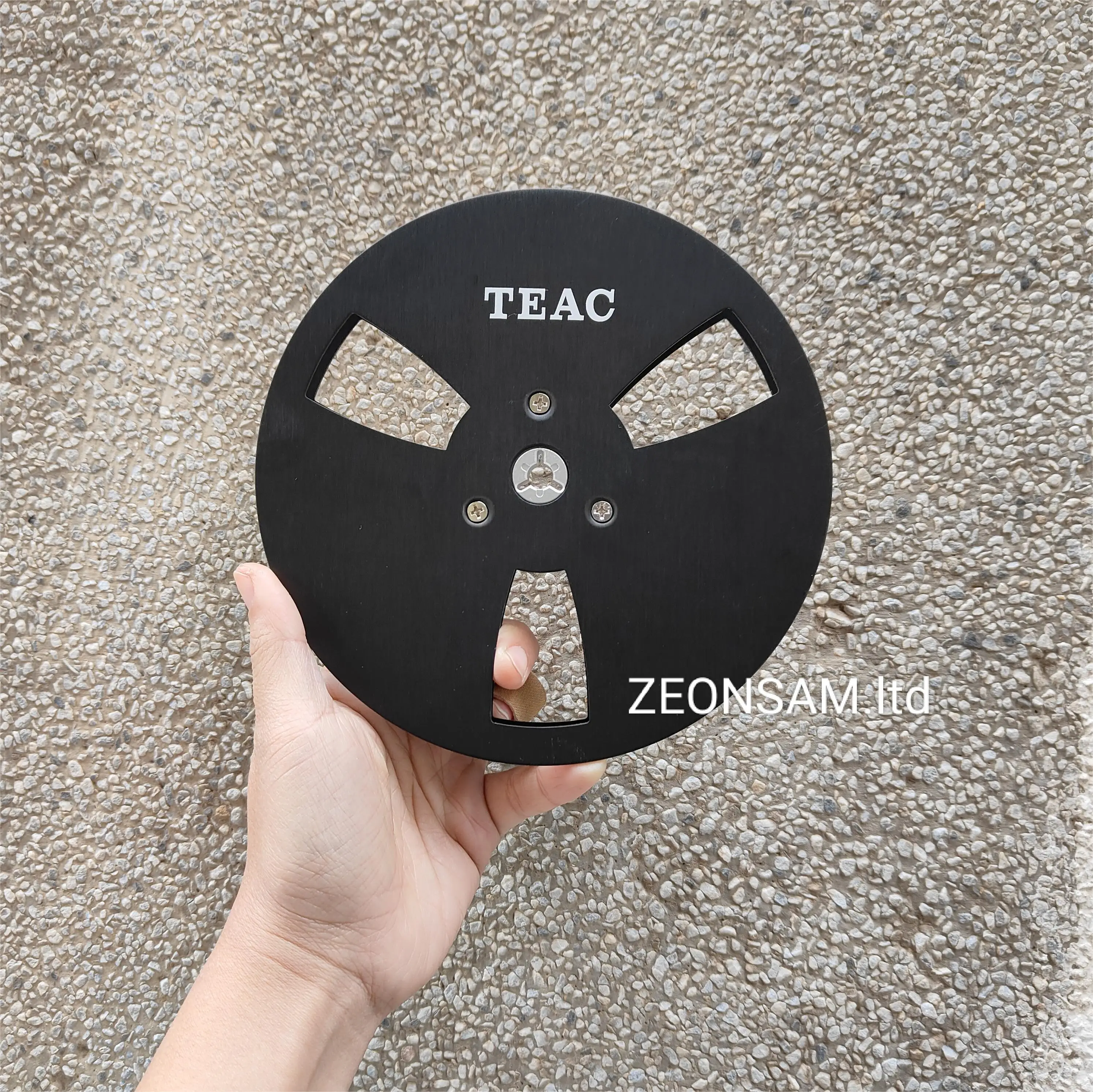 1/4 7 Inch Lege Tape Reel Aluminium - Universele Open Reel NAB Hub Zwart