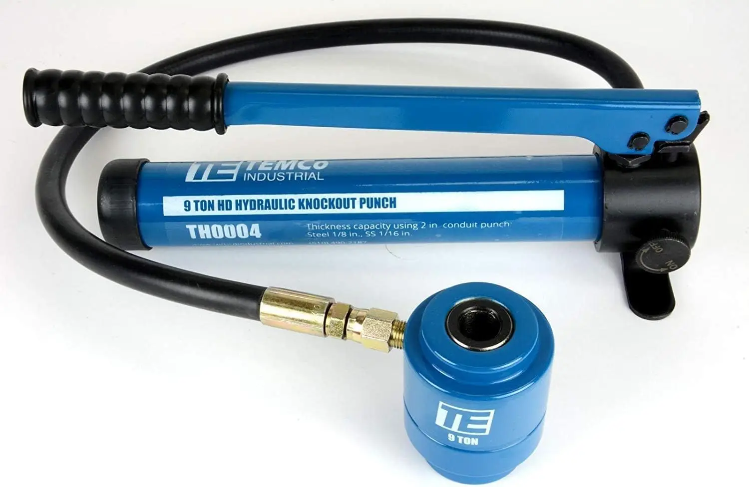 Hydraulic Knockout Punch TH0004 - Electrical Conduit Hole Cutter Set KO Tool Kit 5 Year Warranty 6