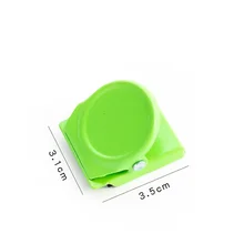  1pcs Mini Magnet Clamp Multi Color Magnetic Paper Clip for Fridge File Index Photo Memo Office School A7127 