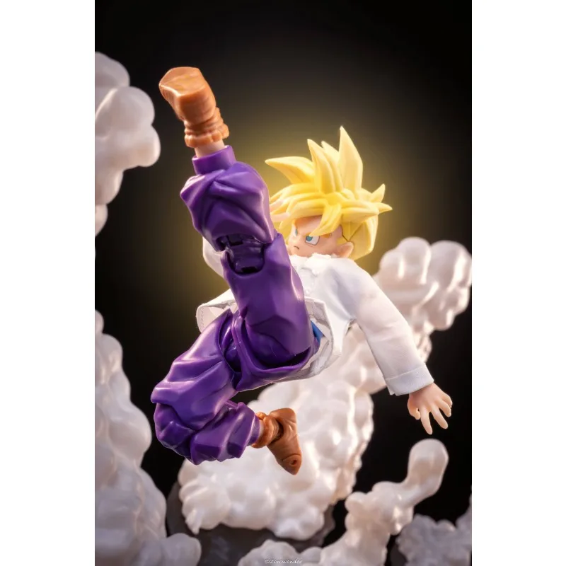 Dragon Ball 1/12 Maßstab Handgefertigte Son Gohan Klassische Kleidung Uniform Zubehör für 6-Zoll SHF Actionfigur Modell – Detail 4