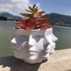 Nordic Human Face Shape Decorative Vase Home Decor Ceramic Men Face Flower Vase Pot Decoration Modern Room Decoration Art Home 1