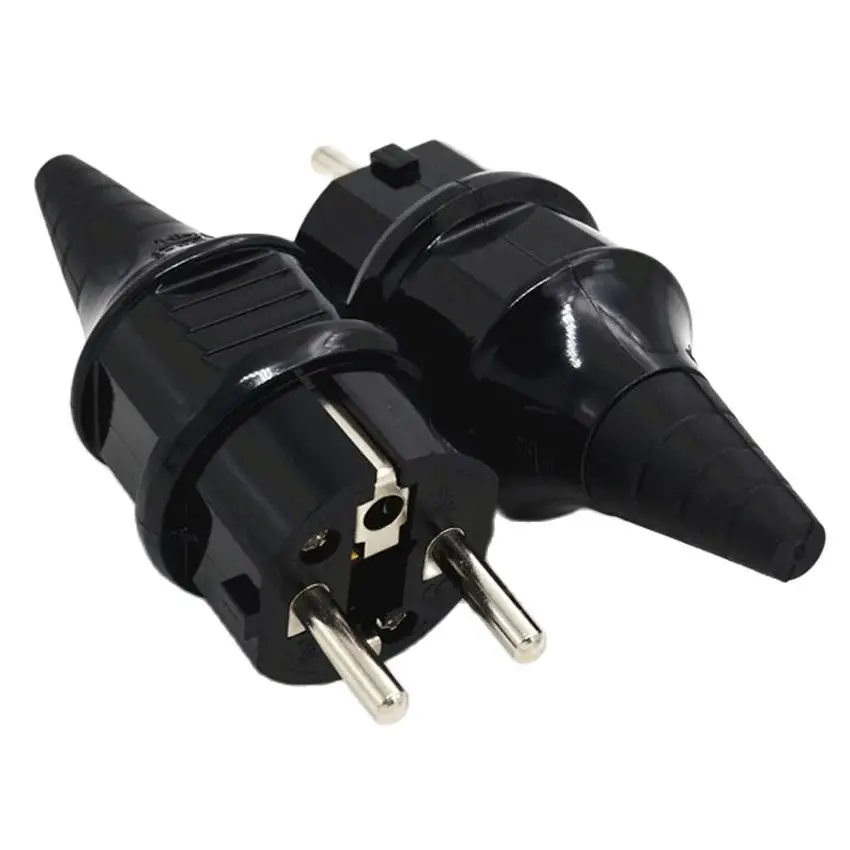 Power Plug Connector Power Extension Plug Plug Adapter Power Socket Power Cable Power Cord AC Adapter Germany France Grounding Industry Waterproof EU Wiring 16A Electric