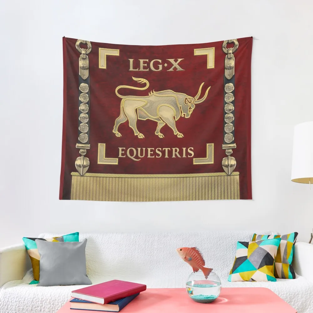 

Standard of the 10th Mounted Legion - Vexillum of Legio X Equestris Tapestry Room Decoration Korean Style Wall Mural Tapestry