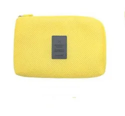 Compact Travel Storage Case for Digital Accessories and Gadgets (Yellow)