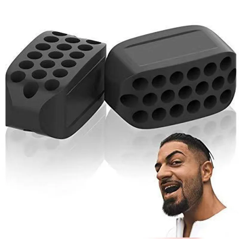 2pcs Fitness Facial Massage Box Jaw Exerciser Chew ball Mouth Exerciser