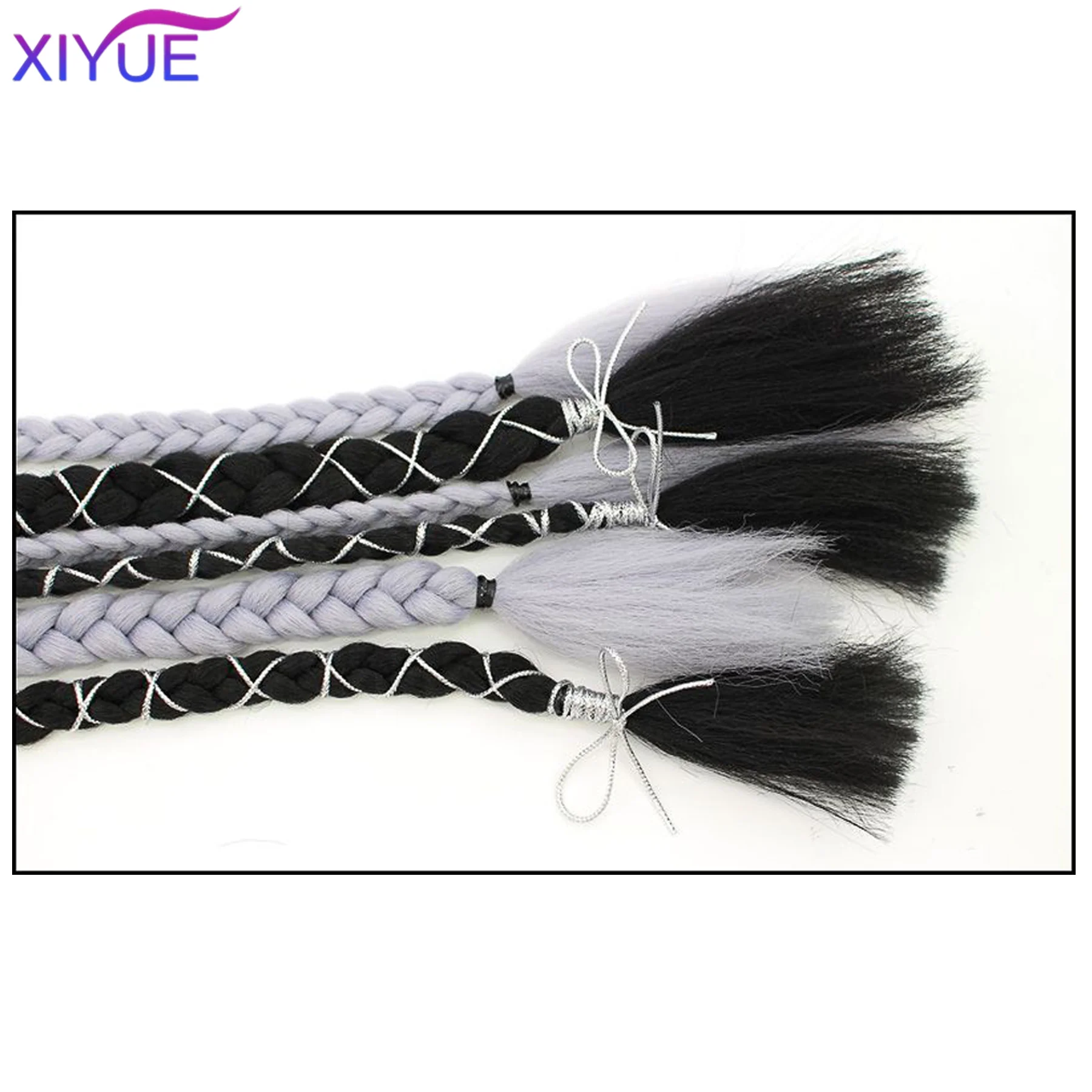 Fashion Cute Braid Head Rope Wig Playful Girls Handmade Fishbone Twist Braids High Ponytail Hair Accessories for Woman Daily Use