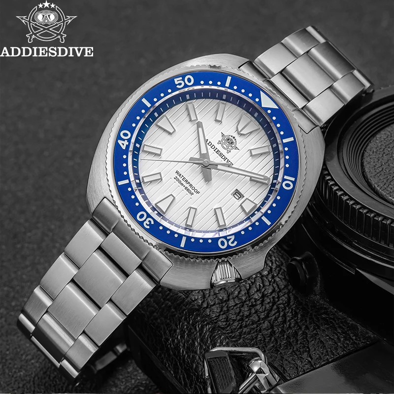 ADDIESDIVE 2025 New Diving Quartz Watch Men 200m Waterproof