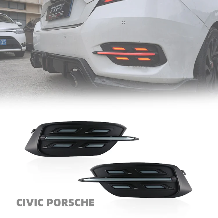 

Горячая Распродажа от производителя, высококачественный оригинальный задний бампер для Honda Civic 2016-2021