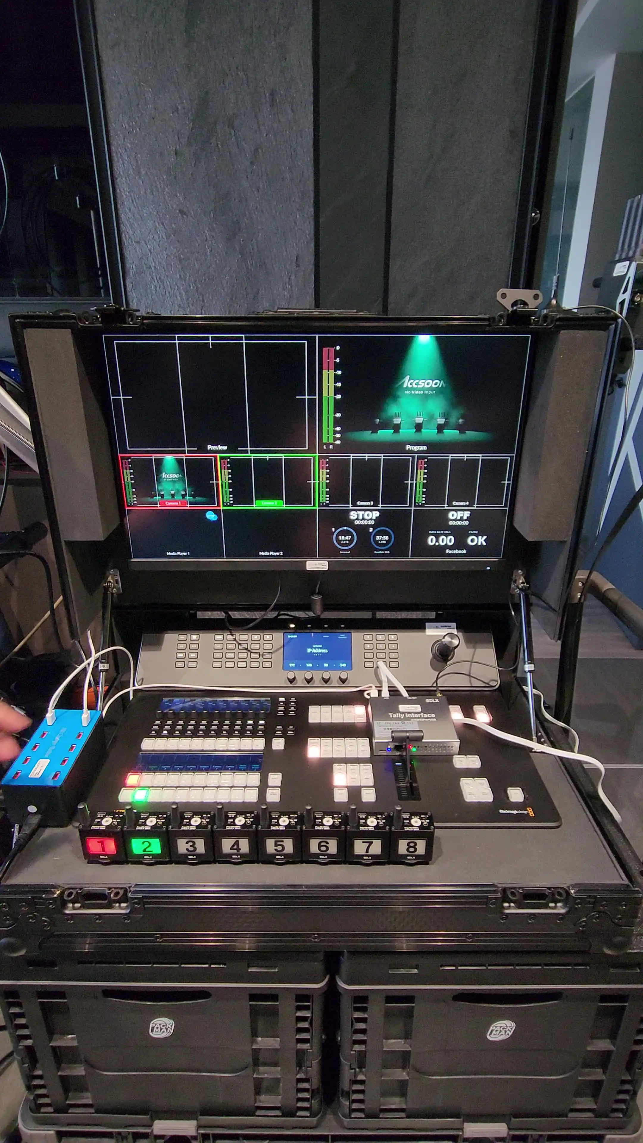 Беспроводная подсветка для камеры Panasonic Roland TriCaster DeviceWell Datavideo Redlink
