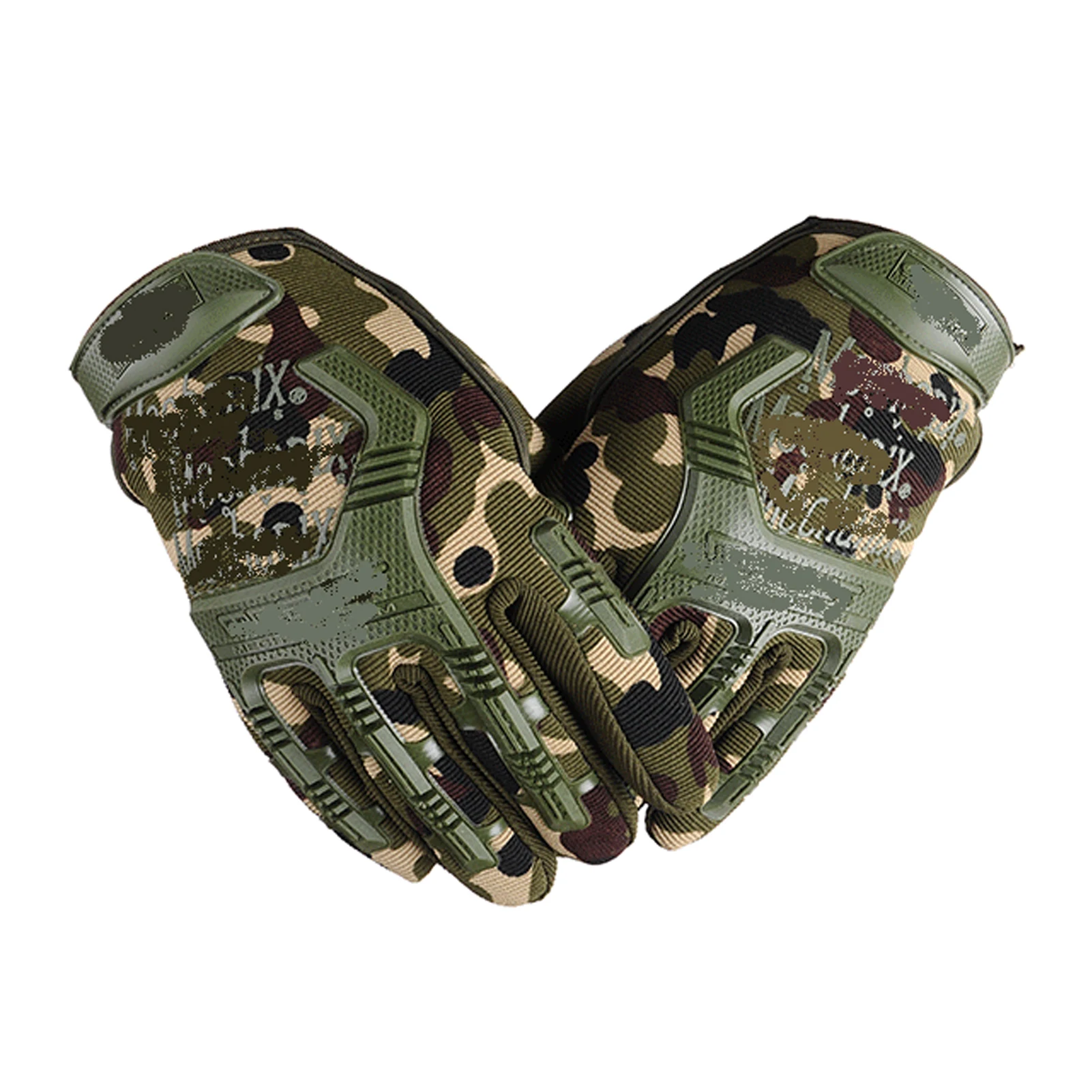 Outdoor Cycling Gloves Durable Rubber Full Finger Hunting Gloves For Men And Women Camping Picnic Ignition Finger Protect Wear