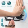 TAILI Soap Dish Bar Soap Holder Suction Cup With Hooks, Soap Bar Holder for Shower Wall, Soap Saver Tray for Bathroom, Kitchen 2