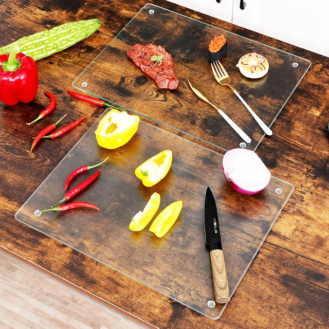 Acrylic Cutting Boards Clear Countertop Chopping Board With Lip Non Slip  Cutting Board For Restaurant Kitchen Counter Protector - AliExpress