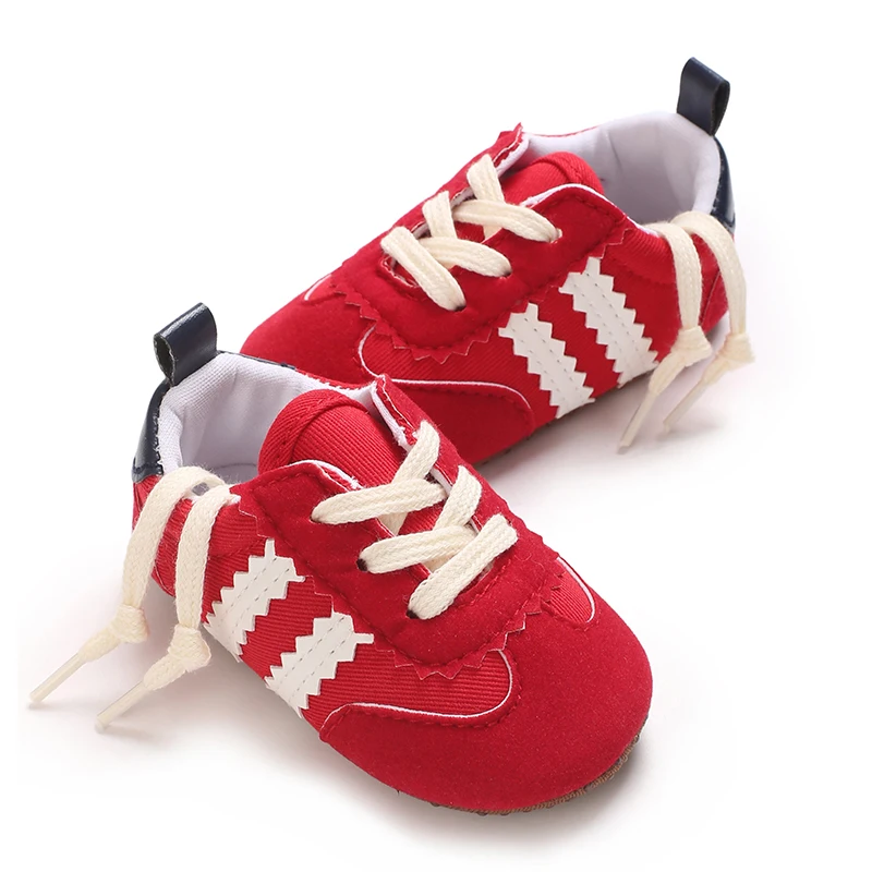 【Best SKU活动价 Guaranteed】 NEW Fashion Color Blocking Lace Up Casual Shoes Spring And Autumn Baby Casual Shoes 0-18 Months Flat Shoes Baby Walking Shoes.