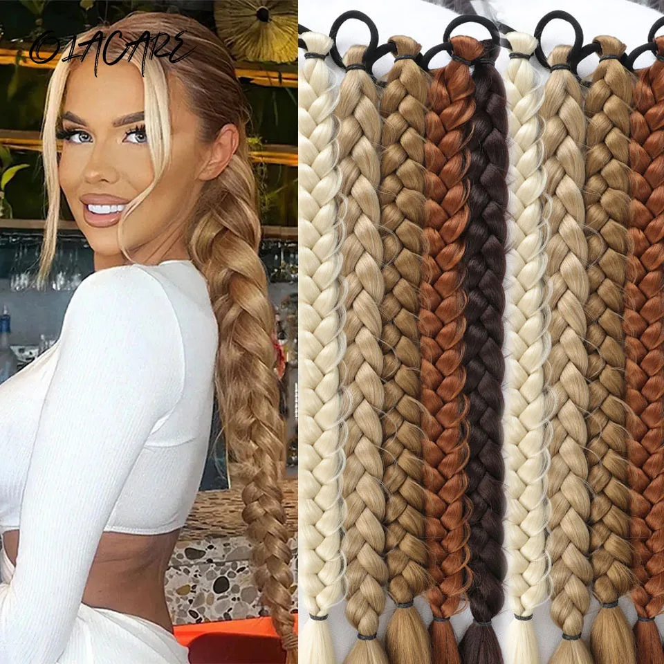 Synthetic Long Braid Ponytail Hair Extensions For Women