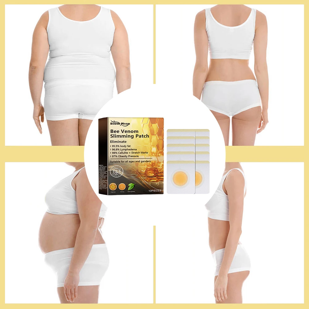 10-40Pcs Bee Venom Lymphatic Drainage Slimming Patch Long Lasting Lose Weight Detox Sticker Body Shaping Female Male