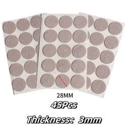 Premium Self - Adhesive Felt Pads for Furniture - Thick, Anti - Slip & Scratch Resistant Floor Protectors (28mm - 45Pcs)