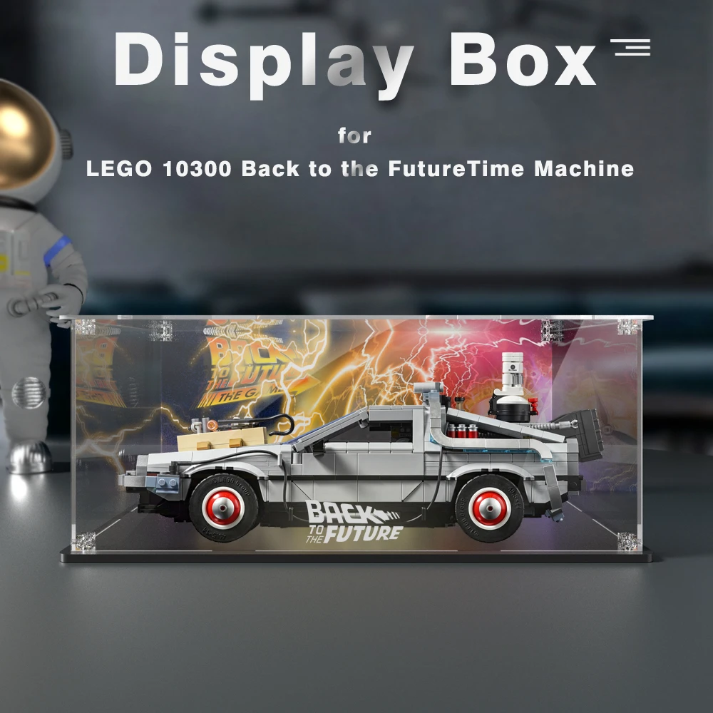 Acrylic Display Box For Lego 10300 Back To The Future Time Machine