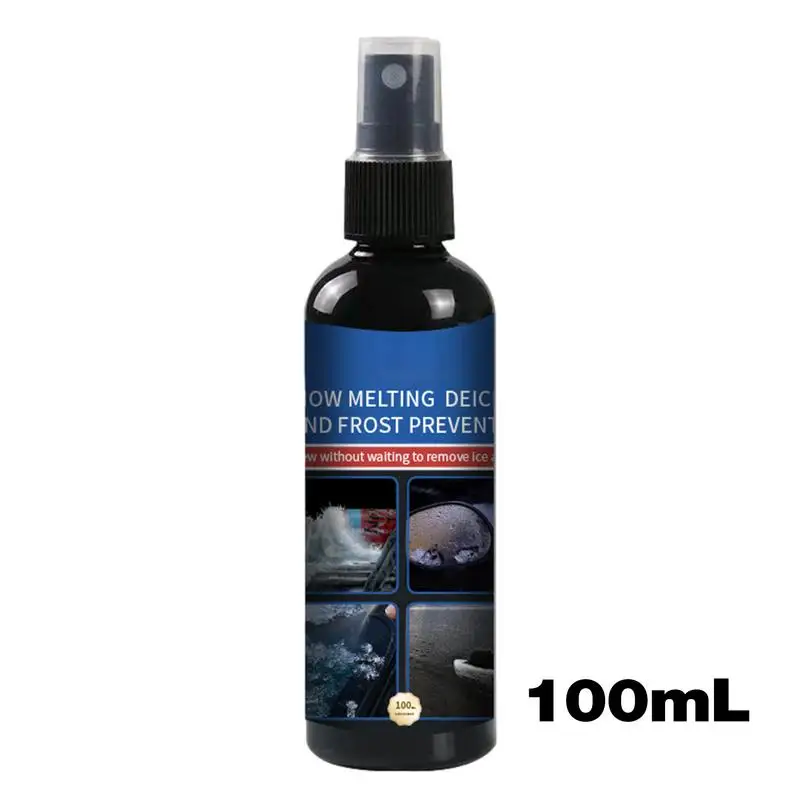 De Icer For Car Windshield Ice Melt Spray 100ml Fast Ice & Snow Melting Spray Defrosting Anti Frost Deicer For