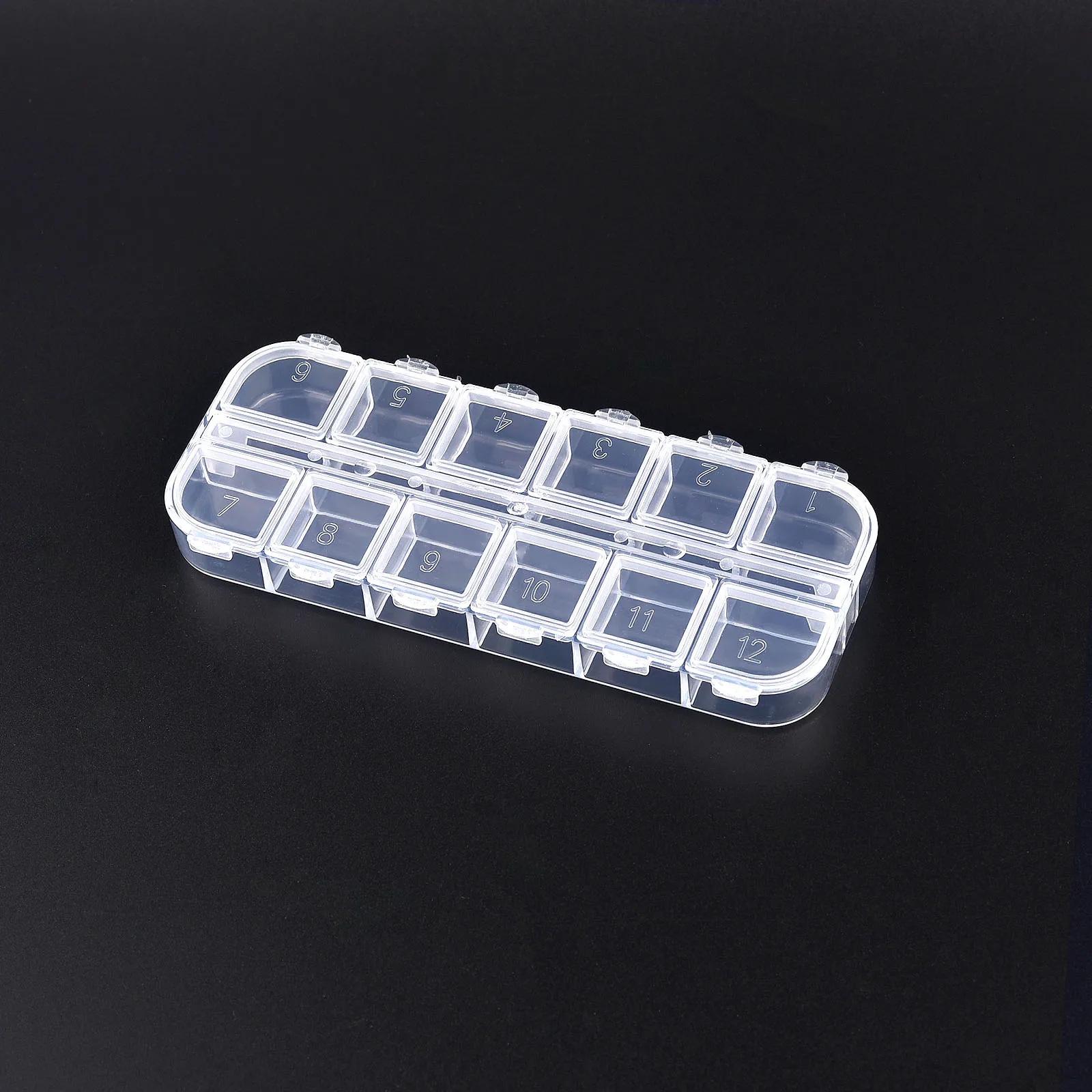 Clear Plastic Storage Box for Jewelry, Beads, and Small Accessories Organizer