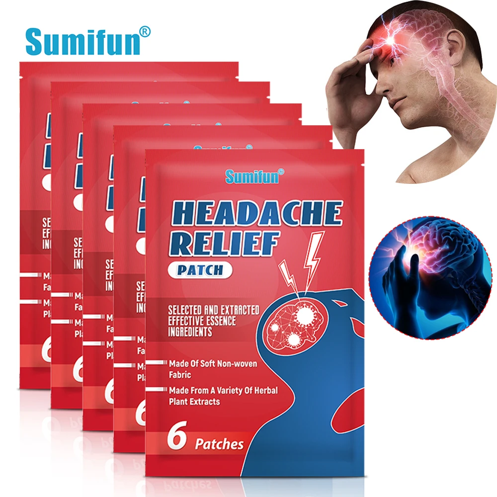3060PcsSumifunHeadacheReliefPatchTraditionalChineseMedicine