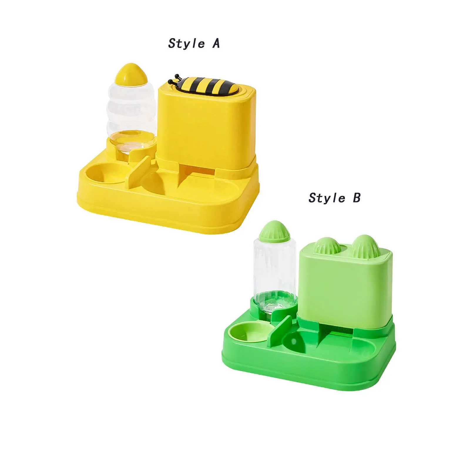 

Dog Cat Gravity Food and Water Dispenser Set Gravity Feeder and Waterer Set
