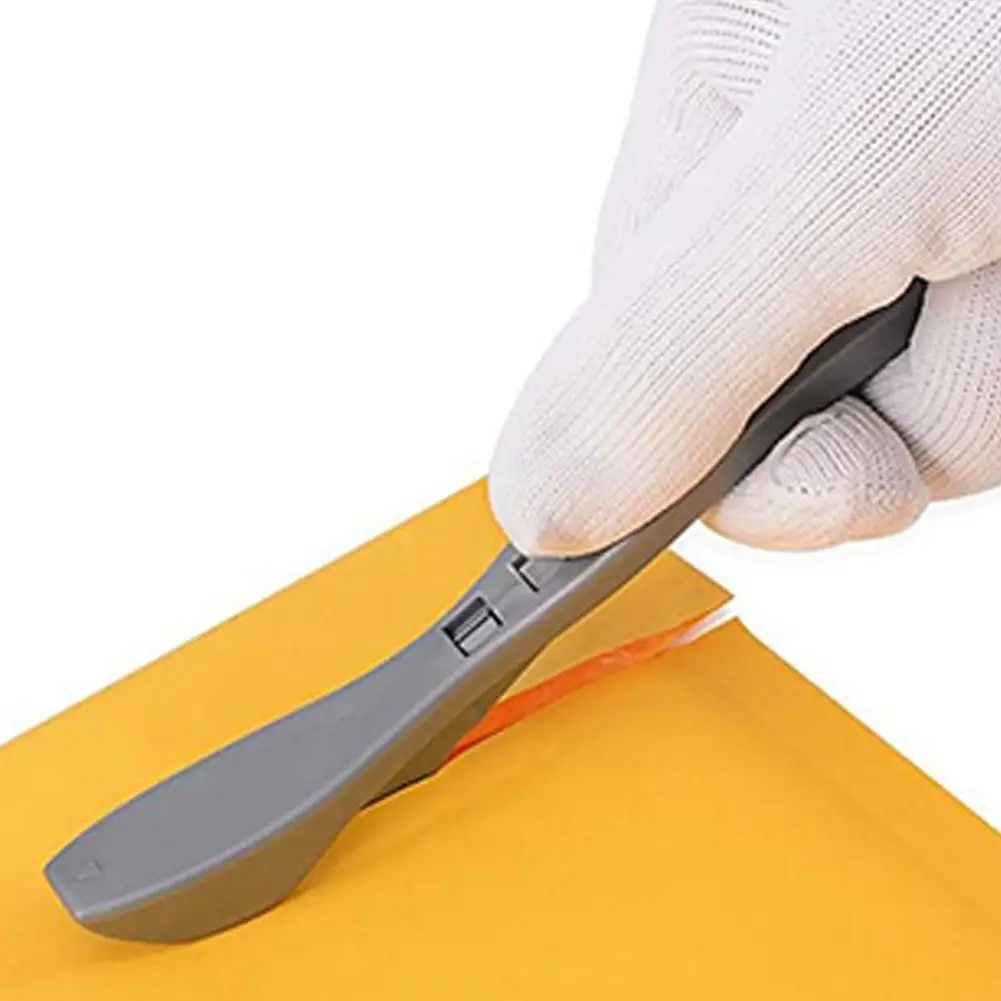 Kiuiom Taglierina Per Pellicola In Vinile Con Lama In Fibra Di Carbonio – Coltello Cutter Sicuro Con 10 Lame Di Ricambio, Per Auto, Adesivi, PVC - 2