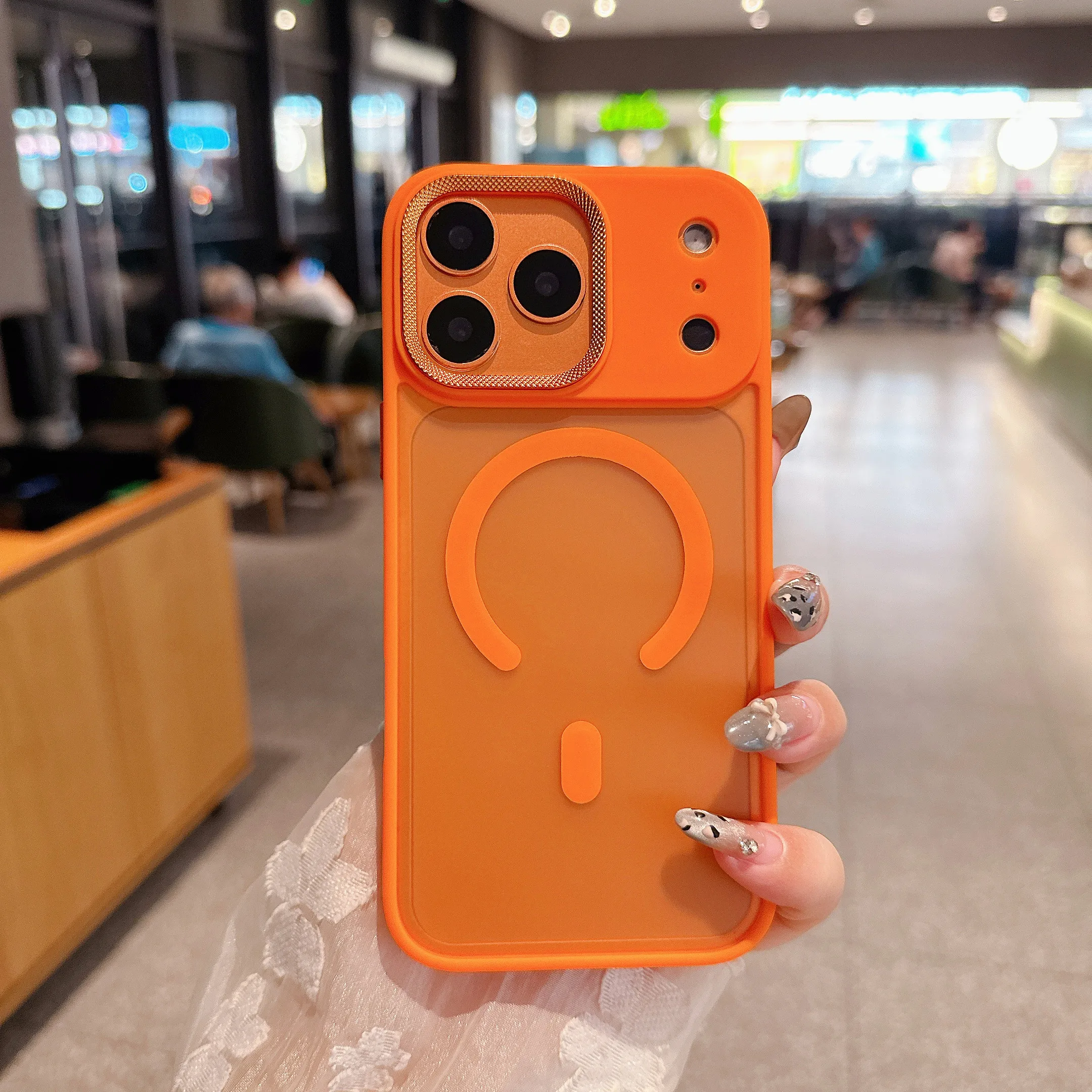 Luxury Spiricle Camera Protection Case for iPhone 15 16 Pro thumbnail 1