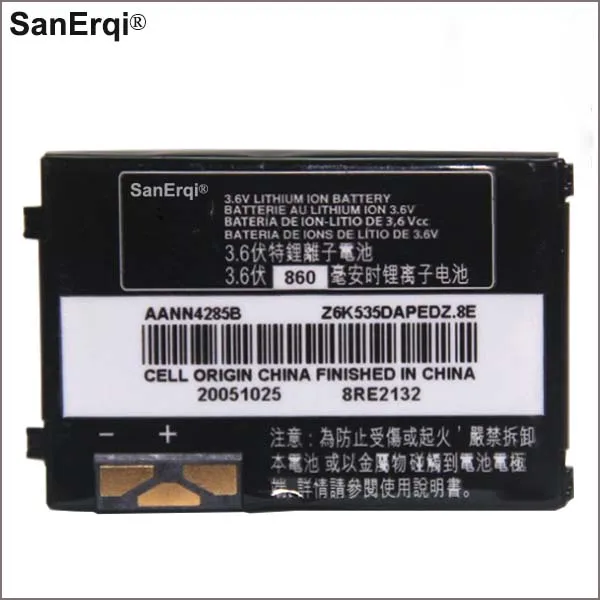 Аккумулятор AANN4285B 860 мАч для Motorola V180 V188 V220 V226 C375 C381 C550