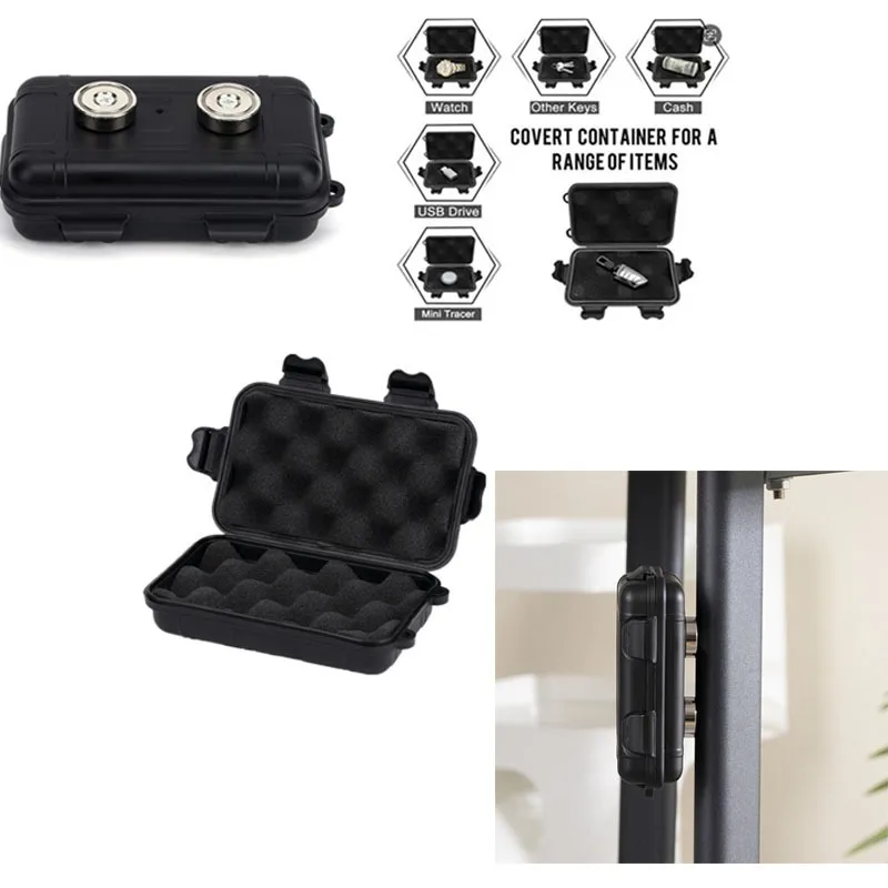 Magnetic Hideaway Key Safe - Waterproof & Dustproof Secure Key Holder for Outdoor and Mobile Use