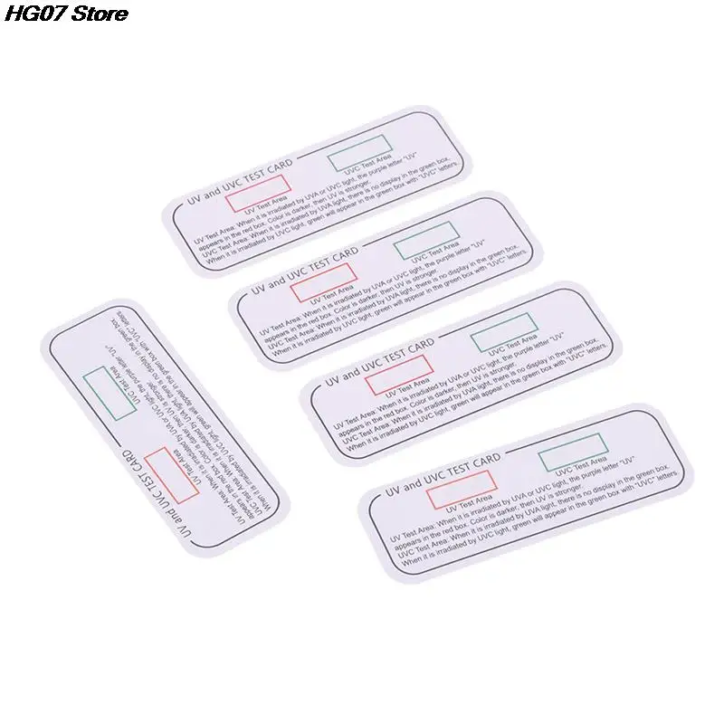 UV Test Card 10PCS White Light Ultraviolet Sterilization Test Cards