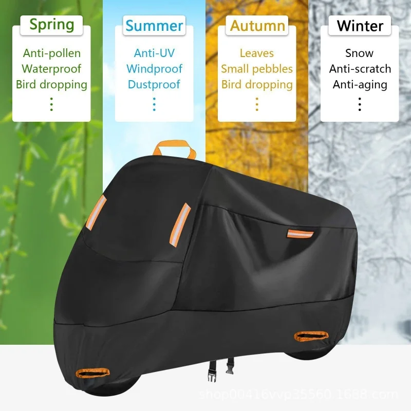 All-Weather Waterproof UV-Resistant Motorcycle Shelter Cover