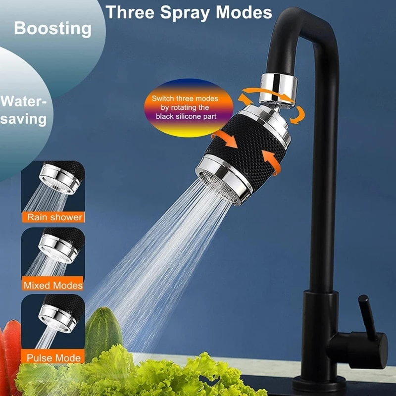 New Faucet Sprayer 360&deg; Flexible Sink Faucet Tap Nozzles Extension Adapter