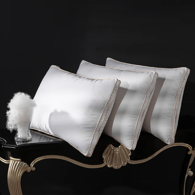 Cuscino per dormire in piuma premium Imbottitura in piuma d'oca al 95% 1200TC - 50x70 cm da 50 a 70 cm Cuscino in piuma di lusso 3