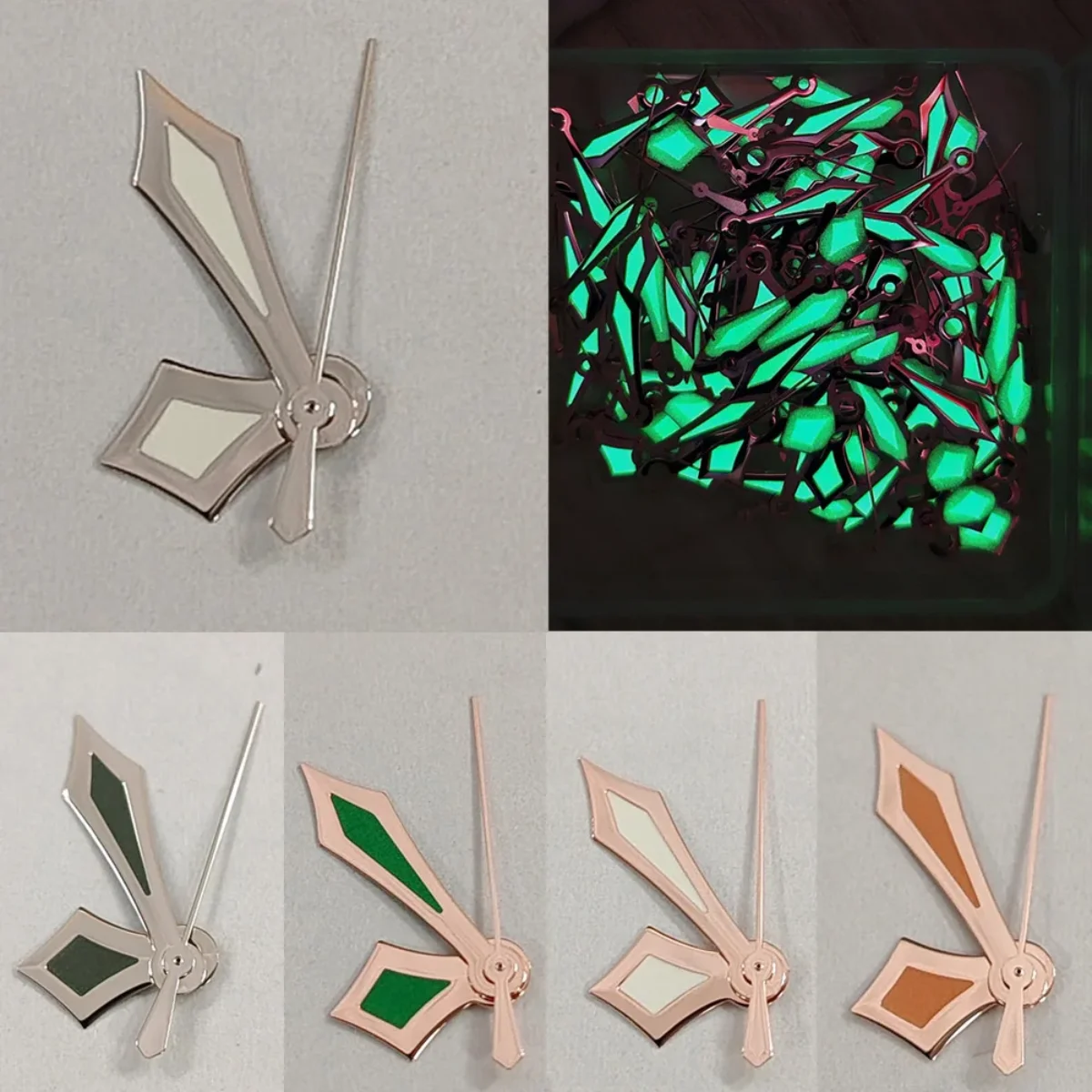 Aiguilles De Montre Lumineuses Vertes - Pour Mouvements NH35/NH36/4R/7S - Neuf