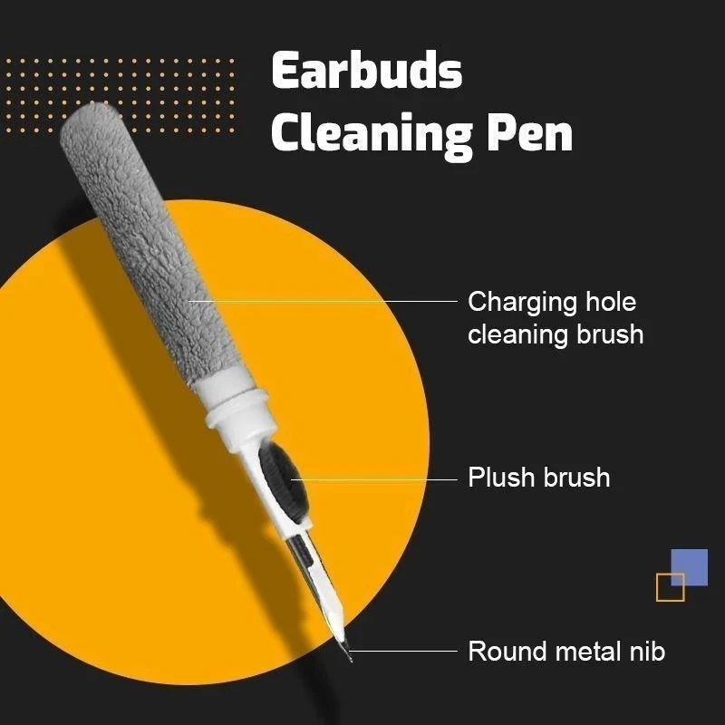 Cleaner Kit for Airpods Pro 1 2 3 earbuds Cleaning Pen Brush Bluetooth Earphones Case Headset Keyboard Phone Cleaning Tools 4