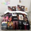 Rap Singer Juice Wrld 3D Print Bedding Set Single Twin Full Queen King Size Bed Set Adult Kid Bedroom Bedding Gift 2