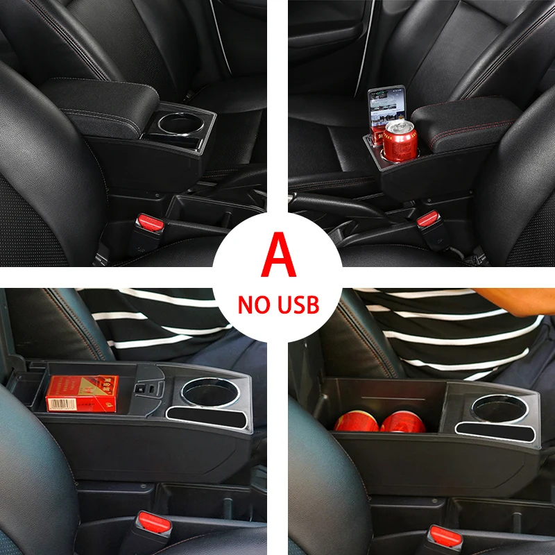 For Renault Duster Armrest For Dacia Duster Car Armrest Box 2019-2022 Center Console Storage Box Decoration Accessories leather