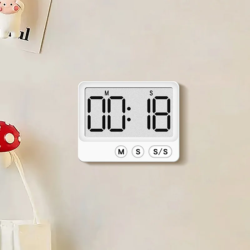 Digital Timer Kitchen Study Mute Magnetic Countdown Timer With Large LCD Display Digital Timer Clock Up To 99 Minutes 59 Seconds