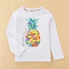 Aimi Lakana Kids Cotton T-Shirt Boys Long Sleeve Tops Pineapple Print Shirt Girls Spring Autumn Shirts 3