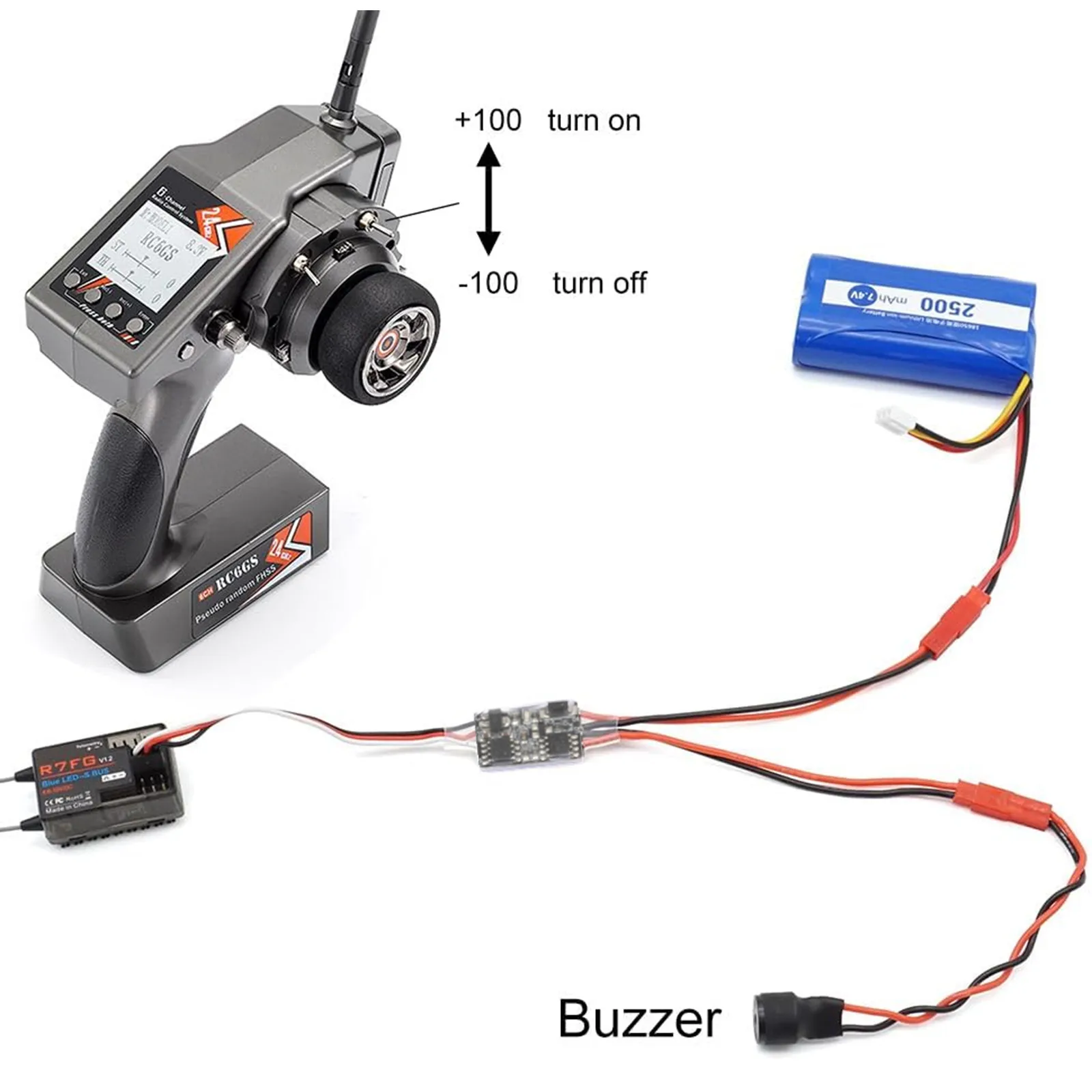 Interrupteur Télécommandé Drone 3-5V/3-30V 5A/20A