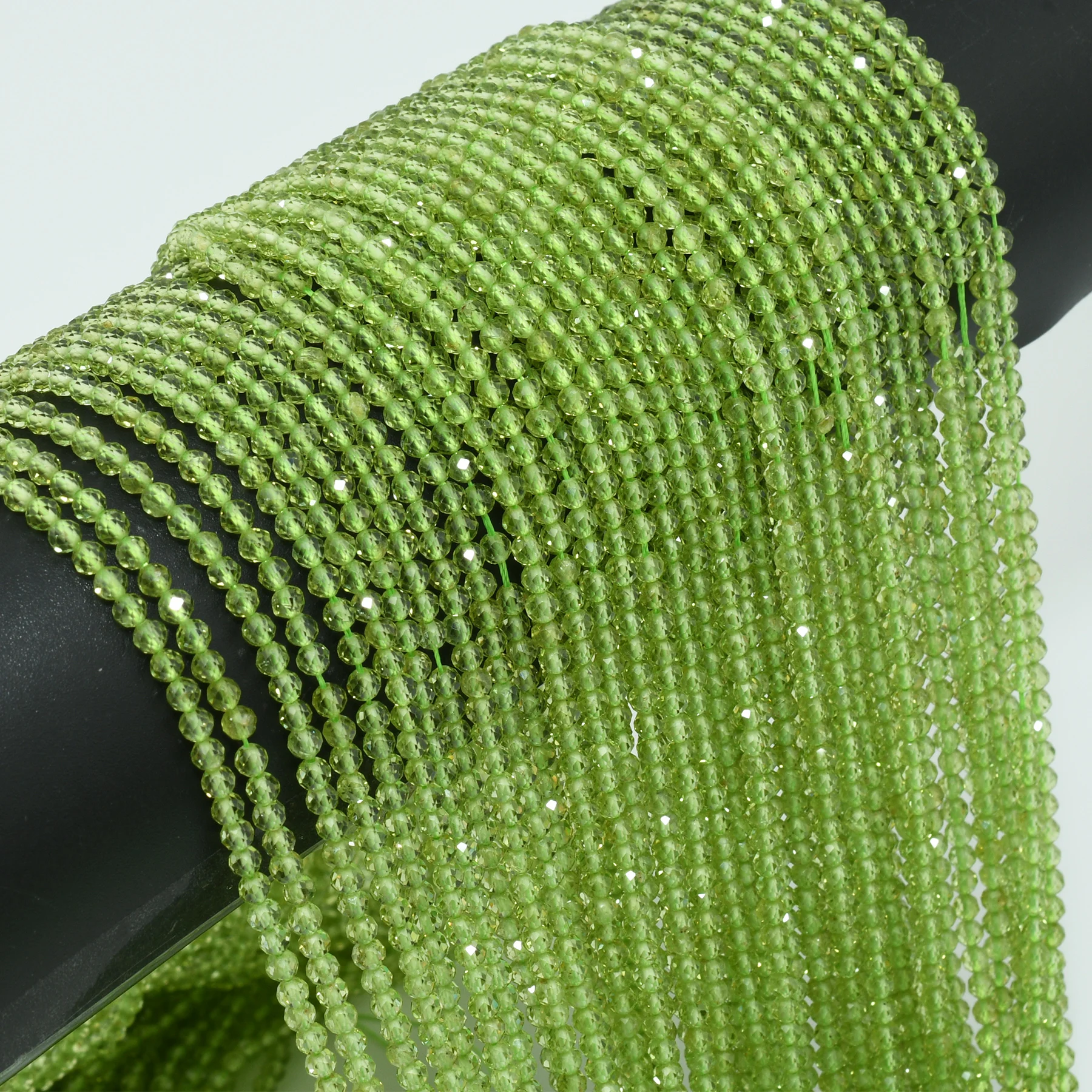 Natural Clean Peridot Faceted Round Beads 1.9mm/2.5mm / 3.2mm Price of 3.2mm Went Up Higher loose gemstone beads loose beads loose gemstone jewelry