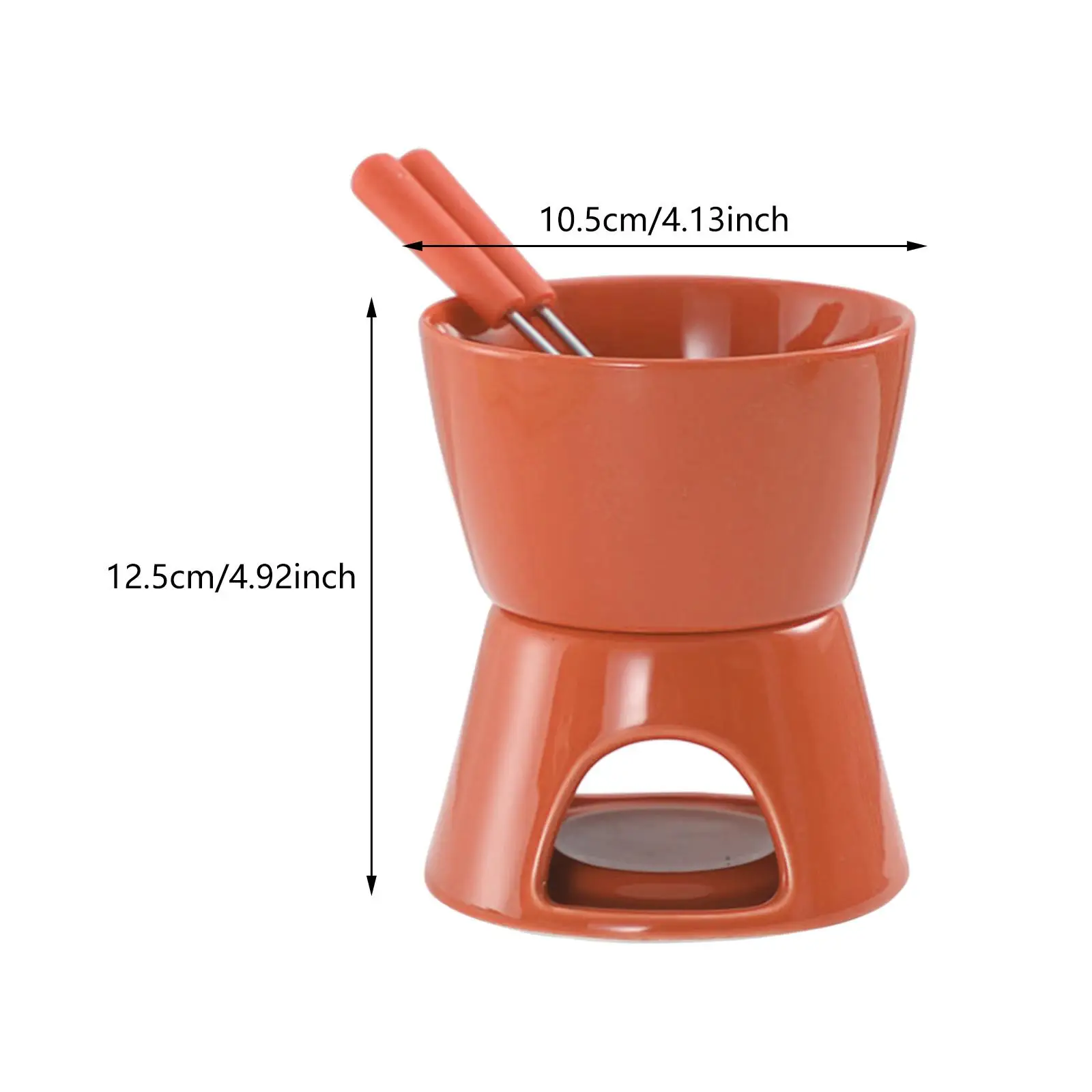 Fondue Pot Set Chocolate Melter Pot Chocolate for Broth Cooking Caramel